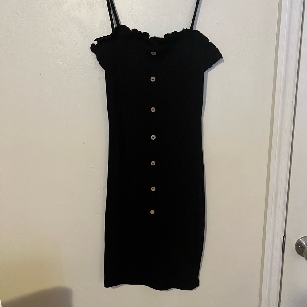 Black size small tight fitting dress